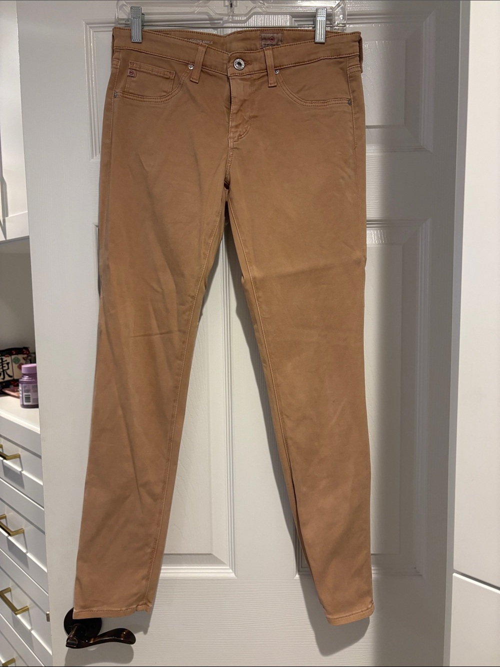 AG Adriano Goldschmied Skinny Jeans in Tan